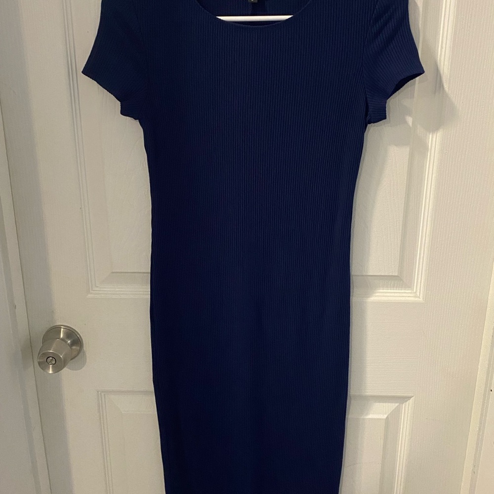 Bebe navy blue dress